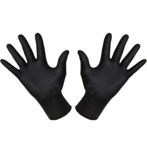 Monster Shine Rękawiczki nitrylowe, rozmiar XL, czarne, 100 sztuk