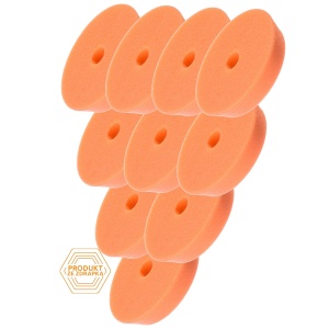 Zestaw 10 szt. Honey Gąbka R-DA Pomarańczowy – średnio twardy pad polerski - 80/90mm