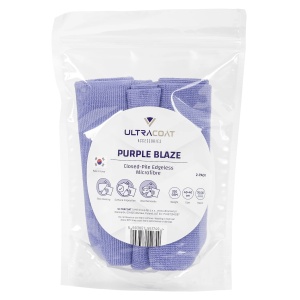 ultracoat purple blaze - mikrofibra bez obszycia o splocie pętelkowy, 320gsm, 40x40cm 2 sztuki