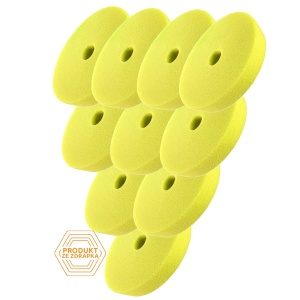 Zestaw 10 szt. Honey Gąbka R-DA Żółta – średni pad polerski - 80/90mm