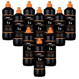 Zestaw 10 szt. Honey Pasta polerska 1+ Hard Cutting – silnie ścierna pasta polerska do twardych lakierów 500ml
