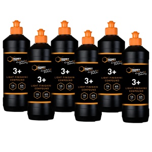 Zestaw 6 szt. Honey Pasta polerska 3+ Light Finishing – wykończeniowa pasta polerska, baza wodna 1L