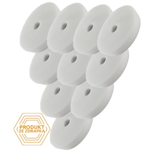 Zestaw 10 szt. Honey Gąbka Biała seria U - mocno tnący pad polerski, 75/90mm