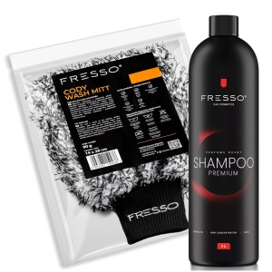 Fresso Shampoo 1L + Cody Wash Mitt - Zestaw do mycia samochodu