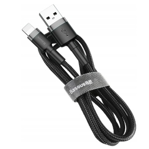 Baseus szybki kabel czarno-szary USB/Lightning 1m