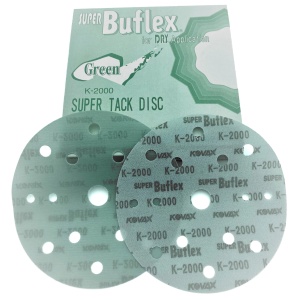 KOVAX Buflex Dry - Krążek ścierny na rzep o152mm 15 otw. (Green) K2000