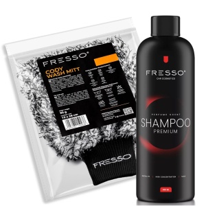 Fresso Shampoo 500ml + Cody Wash Mitt - Zestaw do mycia samochodu