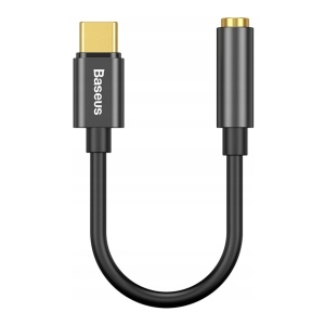 BASEUS adapter do słuchawek, przejściówka USB-C na audio jack 3,5 mm