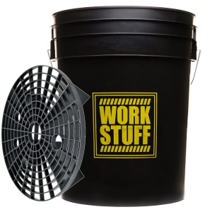 Work Stuff "RINSE" czarne wiadro detailingowe + Separator brudu