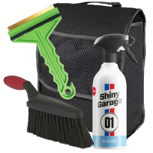 Zestaw zimowy Shiny Garage D-Icer + Vikan + Ice Breaker + Torba