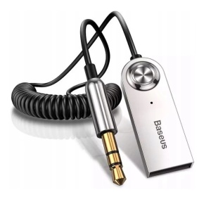 Baseus Transmiter samochodowy, przejściówka audio - USB Aux Mini Jack
