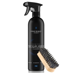 Fresso Tire & Rubber Cleaner 1L + Szczotka - Zestaw do czyszczenia opon i elementów gumowych