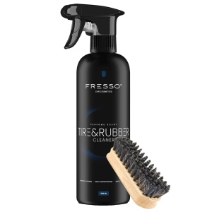 Fresso Tire & Rubber Cleaner 500ml + Szczotka - Zestaw do czyszczenia opon i elementów gumowych