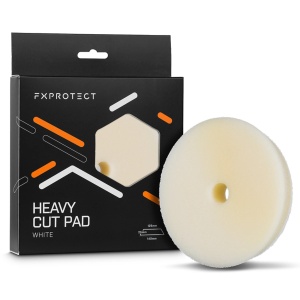 FX PROTECT Heavy Cut Pad White - Silnie tnący pad polerski z otwarto-komórkowej pianki 125/140mm