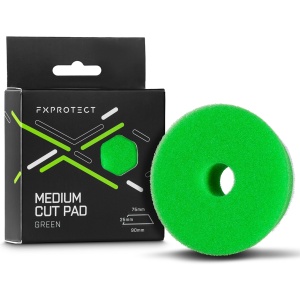 FX PROTECT Medium Cut Pad Green - średnio ścierny pad polerski 75/90mm