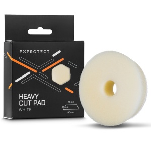FX PROTECT Heavy Cut Pad White - mocno tnący pad polerski 75/90mm