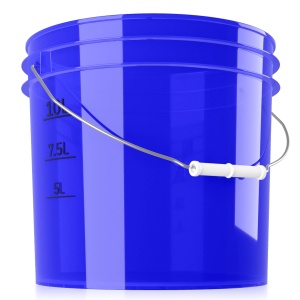 chemicalworkz Performance Buckets Blue Transparent 3,5Gal - wiadro detailingowe, niebieskie 13L