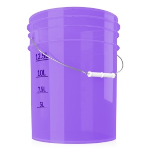 chemicalworkz Performance Buckets Violet Transparent 5Gal - Wiadro detailingowe, fioletowe 19L