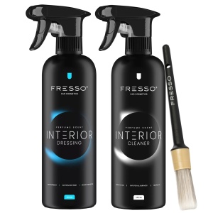 Zestaw Fresso Interior Cleaner 500 ml + Fresso Interior Dressing 500ml + Brush no.12