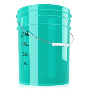 chemicalworkz Performance Buckets Turquoise Transparent 5Gal - Wiadro detailingowe, turkusowe 19L