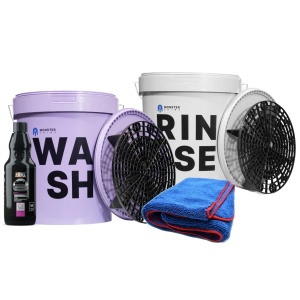 Monster Shine Wiadro szare+fiolet + fluffy + snowball 500ml + 2x separator
