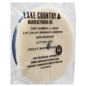 Lake Country 5,25" Low Lint Prewashed Lambswool Pad - Pad z wełny jagnięcej