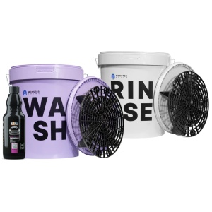 Monster Shine Wiadro szare+fiolet+snowball + 2x separator