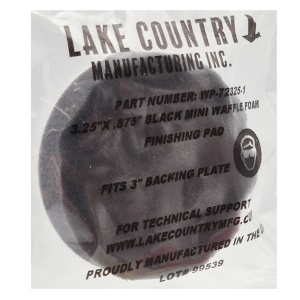 Lake Country Black Mini Finishing Waffle Pro - miękki waflowy pad polerski, czarny, 89mm