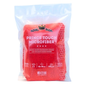 Royal Prince Touch Microfiber Red - Delikatna bezkrawędziowa mikrofibra 500gsm 40x40cm