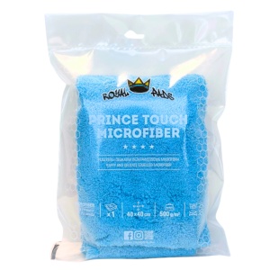 Royal Prince Touch Microfiber Blue - Delikatna bezkrawędziowa mikrofibra 500gsm 40x40cm