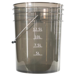 chemicalworkz Performance Buckets Black Transparent - wiadro detailingowe, czarne 19L