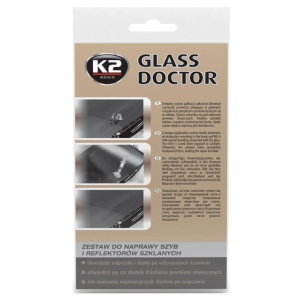 K2 Glass Doctor - Zestaw do naprawy szyb i reflektorów szklanych 0,8ml