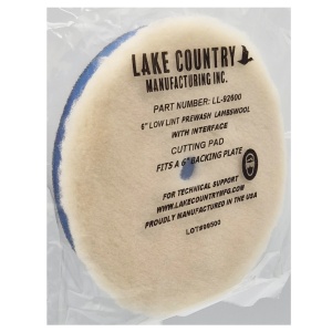 Lake Country 6" Low Lint Prewashed Lambswool Pad - Pad z wełny jagnięcej