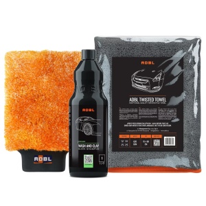 Kompleksowy zestaw mycia nadwozia – ADBL Clay & Wash, CareMitt, Twisted Towel