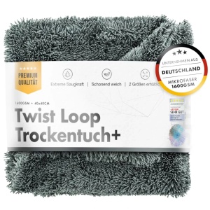 chemicalworkz Premium Twisted Towel Grey - Ręcznik do osuszania samochodu 1600gsm 40x40cm