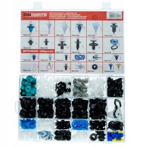 Mitsubishi Klipsy 385 sztuk Must-Have Najlepszy Zestaw